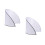 2St Compacte Witte Plastic Snijplankrand Anti-Vlek En 8