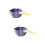 2Pcs Purple Ceramic Candy Bowls Kitchen Salad Fruit Dessert Bowls 6