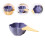 2Pcs Purple Ceramic Candy Bowls Kitchen Salad Fruit Dessert Bowls 9