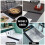 3Pcs Black Silicone Oven Guard Flexible No-Mess Stove Gap Protector 10