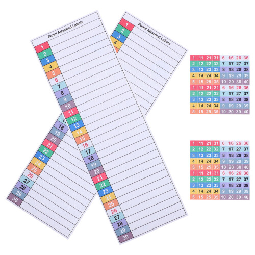 Stickers Panneaux Électriques PVC Multi Couleurs Imperméables 2