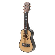 Miniatur-Gitarrenmodell aus Birkenholz 9x3x1cm Dekoratives Puppenhaus-Accessoire