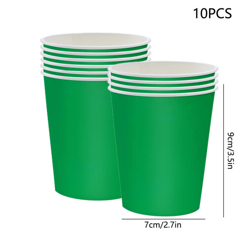 Christmas Party Tableware Disposable 10 Pieces 2