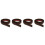 4Pcs PVC Coffee Floor Strip Self Adhesive Laminate Threshold Divider 4