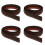 4Pcs PVC Coffee Floor Strip Self Adhesive Laminate Threshold Divider 5