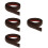 4Pcs PVC Coffee Floor Strip Self Adhesive Laminate Threshold Divider 7