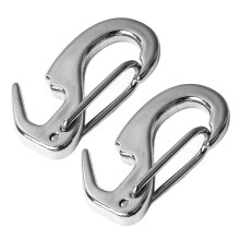 User-friendly Design Marine Grade316Stainless Steel Snap Hook, Corrosion Resistant Quick Link Carabiner Heavy Duty Safety Clip with Smooth Surface