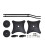 2x Universal Satellite Surround Speaker Stands Floor Standing 75-118cm Adjust 5