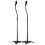 2x Universal Satellite Surround Speaker Stands Floor Standing 75-118cm Adjust 3