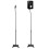 2x Universal Satellite Surround Speaker Stands Floor Standing 75-118cm Adjust 2