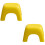 2Pcs Yellow Kids Plastic Stool Non-Slip Stackable Footstool for Home 7