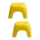 2Pcs Yellow Kids Plastic Stool Non-Slip Stackable Footstool for Home 8
