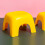 2Pcs Yellow Kids Plastic Stool Non-Slip Stackable Footstool for Home 9