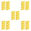 50Pcs Yellow Sponge Refillable Paint Rollers 4 Inch Texture Brush Set 7