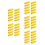 50Pcs Yellow Sponge Refillable Paint Rollers 4 Inch Texture Brush Set 8