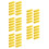 50Pcs Yellow Sponge Refillable Paint Rollers 4 Inch Texture Brush Set 9