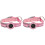 2Pcs Reflective Locator Protector Belt Pink for Pet Collar Use 2
