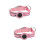 2Pcs Reflective Locator Protector Belt Pink for Pet Collar Use 7