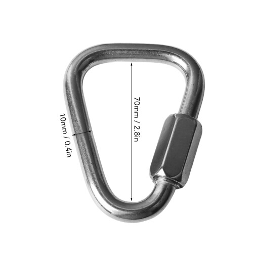 Outdoor Stainless Steel Triangular Link Hook 316 for Climbing and Camping Gear 1