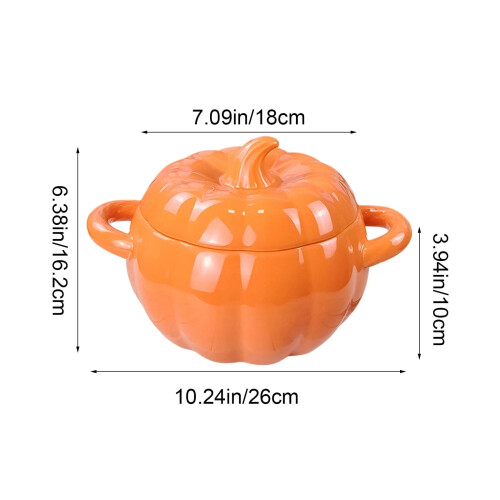 Κεραμικό χαριτωμένο κύπελλο κολοκύθας 1800ML Κεραμική κούπα ffee Γάλα σούπα πρωινό 2