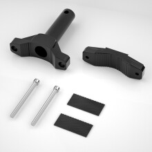 Support de fixation de phare universel pour moto CS-1090A1 noir 2-5,5 cm