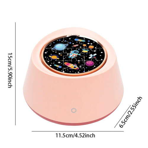Multi Functional Sound And Light Projector Lamp With Rotating Music Projector White Noise Machine Adjustable Nightlight Memory Function Star 2