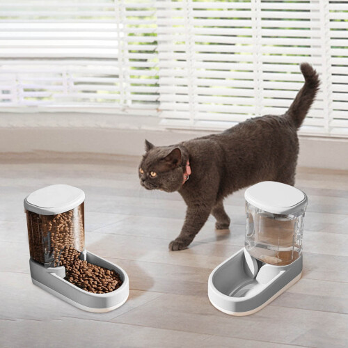 3.8L Automatic Feeder & Waterer Combo for Dogs/Cats – Timer, Spill-Proof, Adjustable Portions | Compatible with Small/Medium/Large Pets 2