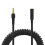 Cavo di prolunga stereo a spirale da 3,5 mm femmina a maschio per microfoni e cuffie, resistente e durevole. 2