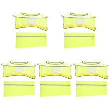 5Sets Ademend Hard Hat Zonneklep Met Reflecterend Mesh Nekscherm