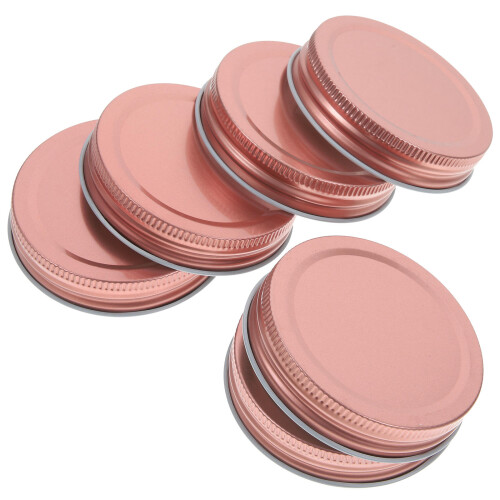 60Stk Robuste Einmachdeckel Rosengold Hohe Temperaturbeständigkeit
