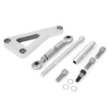 Adjustable Kit for Alternator Bracket, Polished Surface Corrosion Resistant Billet Aluminum Mounting Solution for Small Block Engine Chevy SBC350