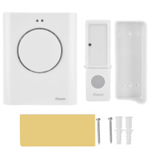 Sonerie de securitate pentru controlul accesului cu carcasă ABS ignifugă, difuzor încorporat, nu necesită baterie, montare pe perete, instalare