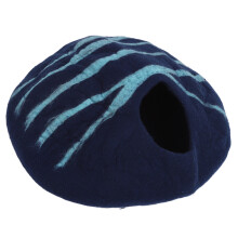 Eco Friendly Cat Cave, Multipurpose Cat Bed, Handmade Wool Cat Bed with Innovative Domed Shape, Felt Cat Caves for Indoor Use, 2in1Cat Cave Bed