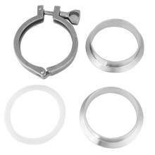 Collier de serrage sanitaire robuste pour tubes de 3 pouces, Tri-Clamps avec boîtier en acier inoxydable 304, connexion à une seule broche avec