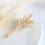 Presilhas de cabelo duráveis em liga dourada para mulheres, acessórios modernos para cabelo, tamanho 3,5 polegadas. 2