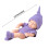 Κούκλα Reborn Baby 18cm με πιπίλα και σαλιάρα, ρεαλιστικό βινύλιο, μαλακό λάστιχο, 3