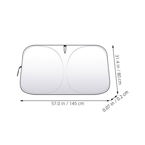 Windscreen Shade Car Windshield Accessories Silver Bump-resistant Fabric Drivers 1Set 1