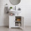 Badezimmer-Waschtischunterschrank mit Ablage und Siphon-Ausschnitt 2