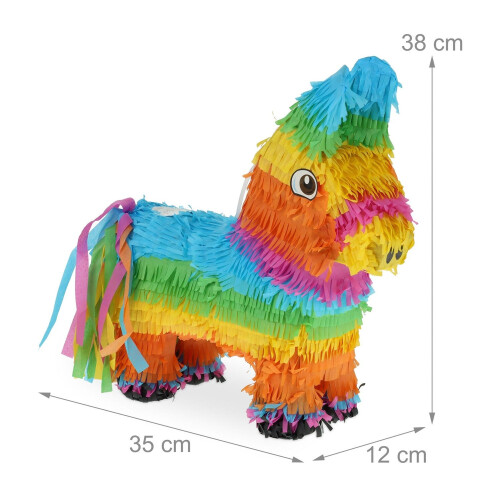 Donkey Piñata Set with Stick and Mask 2