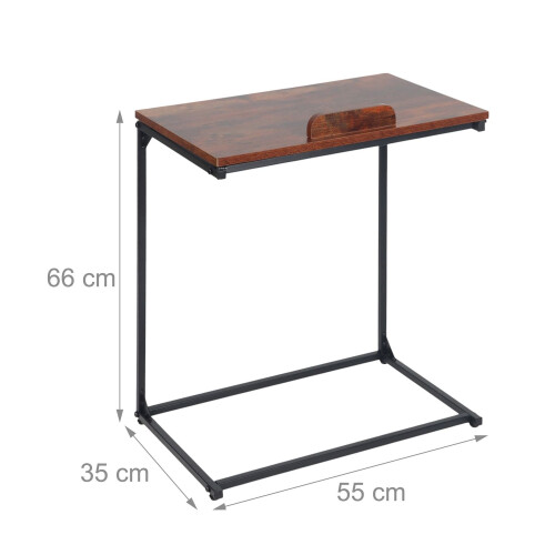 Laptop-sidebord - vippbart, sklisikkert, C-formet 2