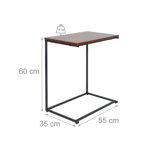 C-formet sidebord - Pladsbesparende, alsidigt design 2
