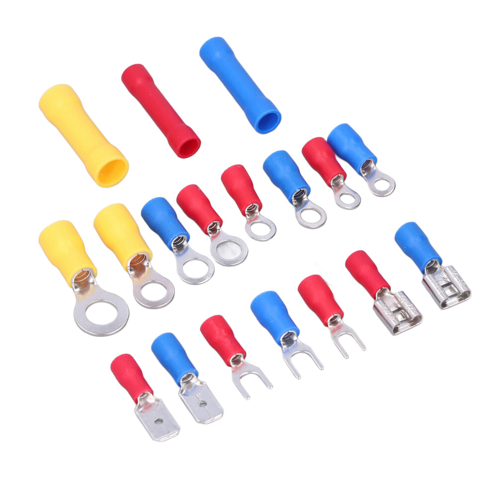 Multi Size Electrical Crimp Connectors Ring Spade Butt Terminals Insulated 4921388240818