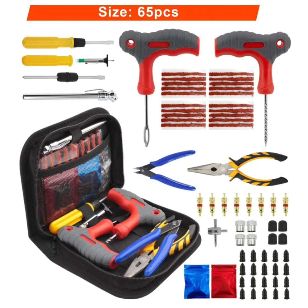 Tyre Puncture Repair Tool Kit Motorcycle Car Van Emergency Tubeless Tire Plug 703052544989