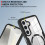 Rugged Clear Hybrid Case for Galaxy A16 5G/4G Purple 8