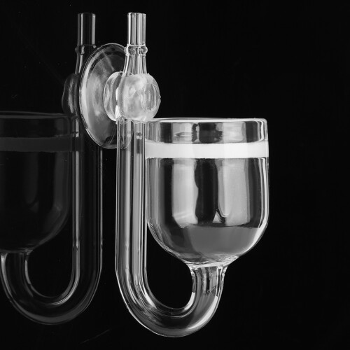 Fine Bubbles CO2Diffuser High Quality Glass Nano CO2Diffuser Glass Reactor Atomic Pores Suction Cup Adjustable Position Pressurized Tanks Medium 1