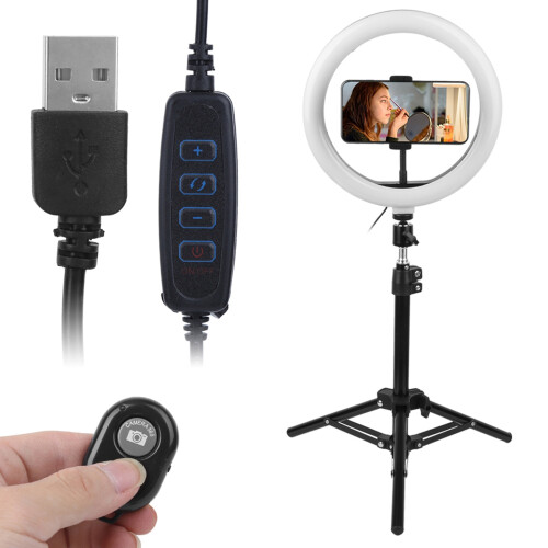 Professional Looking Results Ring Light USB Powered LED Fill Light with Adjustable Brightness Levels Compact Ring Shaped Design Shadowless Lighting 1