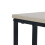 Table d'appoint en forme de C, plateau imitation bois, structure en métal 6