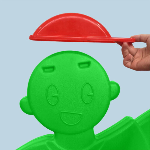 Figurine d'avertissement pour enfants avec drapeau rouge 1