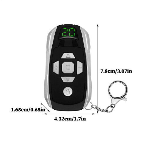Multi-Frequency Cloning Remote Keychain Compatible with Garage Door Openers 1