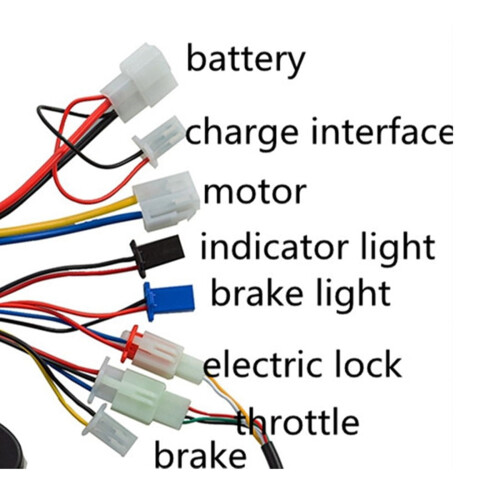 Accessori per biciclette elettriche: controller 36V 500W e acceleratore a vite per motore e-bike. 1